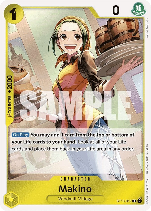 Image for Makino (ST13-012) (Ultra Deck: The Three Brothers) - One Piece Card Game