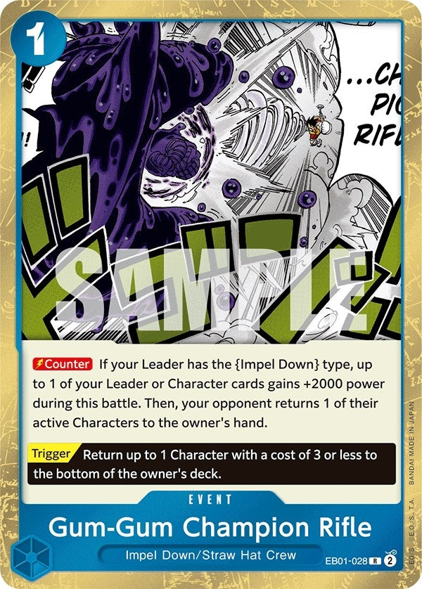 Image for Gum-Gum Champion Rifle (EB01-028) (Extra Booster: Memorial Collection) - One Piece Card Game