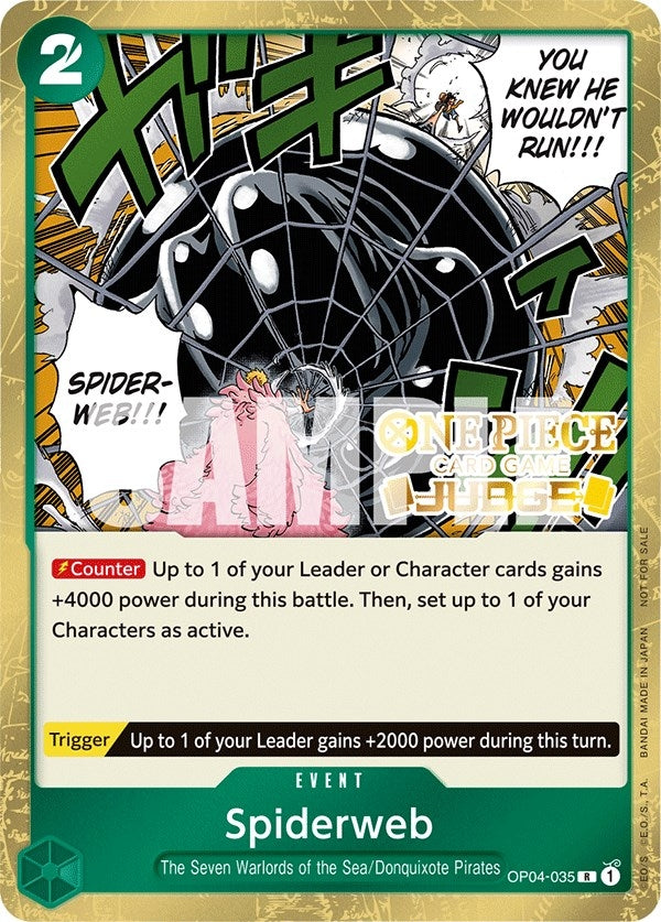 Image for Spiderweb (Judge Pack Vol. 3) (OP04-035) (One Piece Promotion Cards) - One Piece Card Game