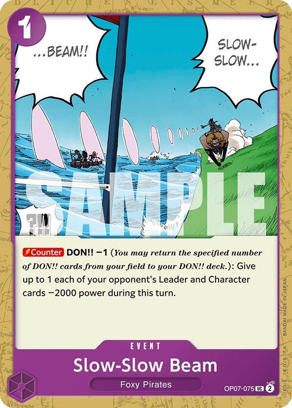 Image for Slow-Slow Beam (OP07-075) (500 Years in the Future) - One Piece Card Game