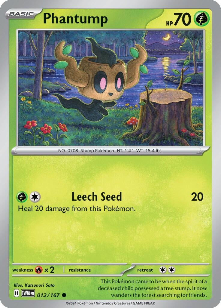 Image for Phantump (012/167) (SV06: Twilight Masquerade) - Pokemon