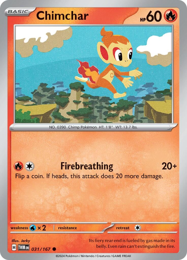 Image for Chimchar (031/167) (SV06: Twilight Masquerade) - Pokemon