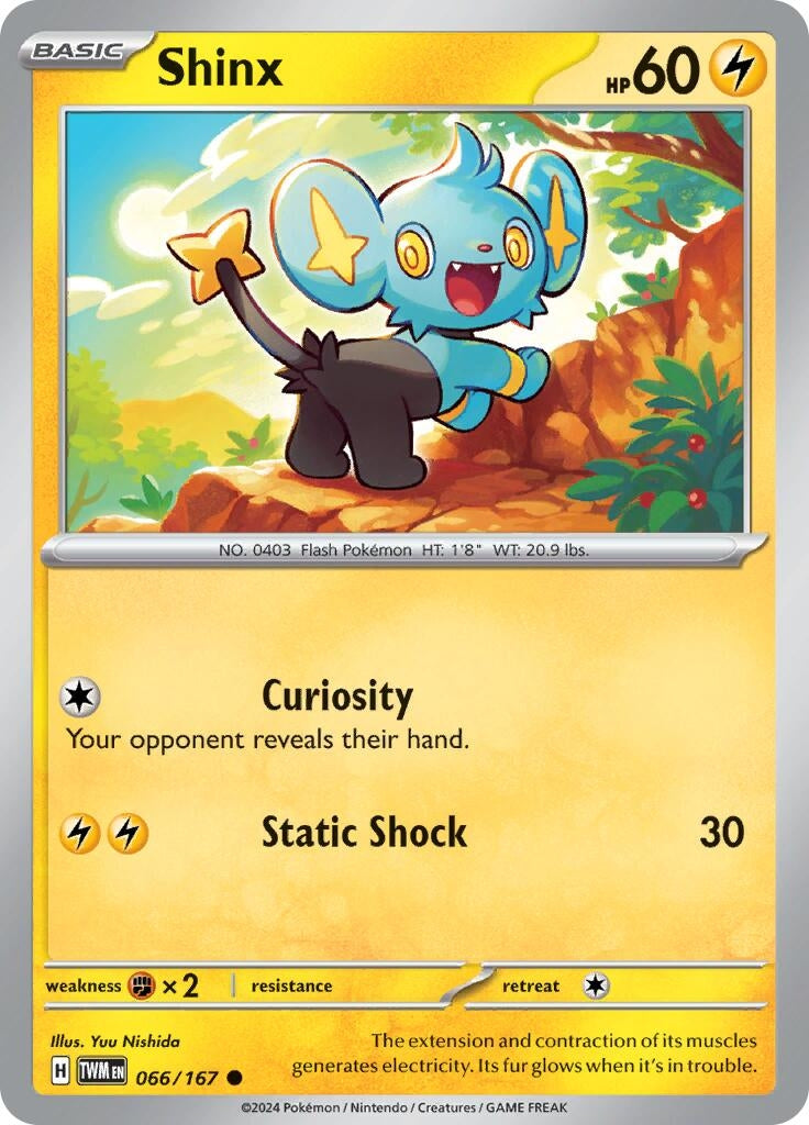Image for Shinx (066/167) (SV06: Twilight Masquerade) - Pokemon