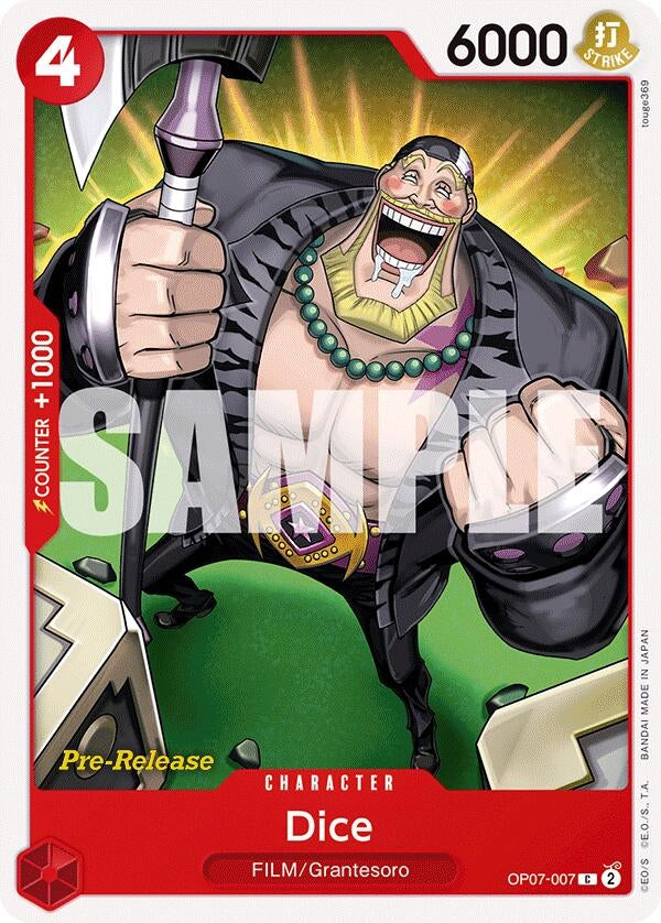 Image for Dice (OP07-007) (500 Years in the Future Pre-Release Cards) - One Piece Card Game