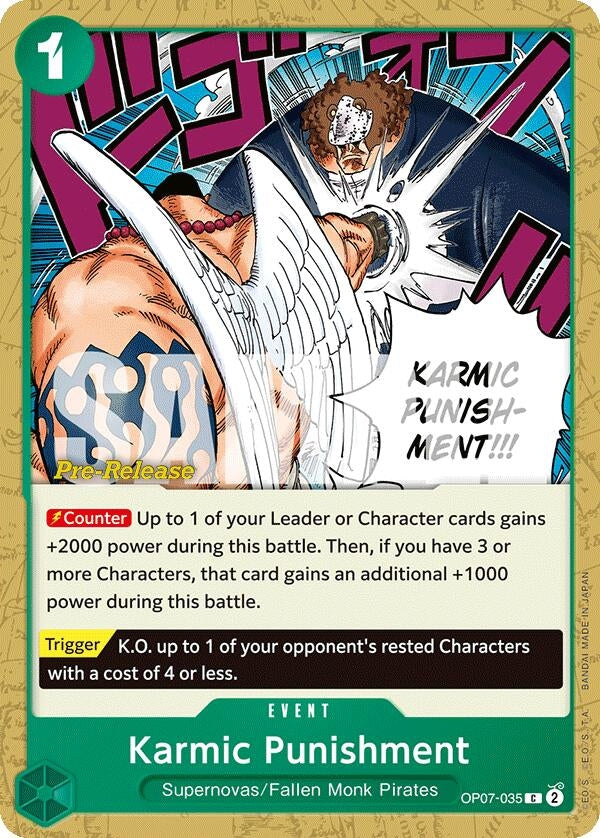 Image for Karmic Punishment (OP07-035) (500 Years in the Future Pre-Release Cards) - One Piece Card Game