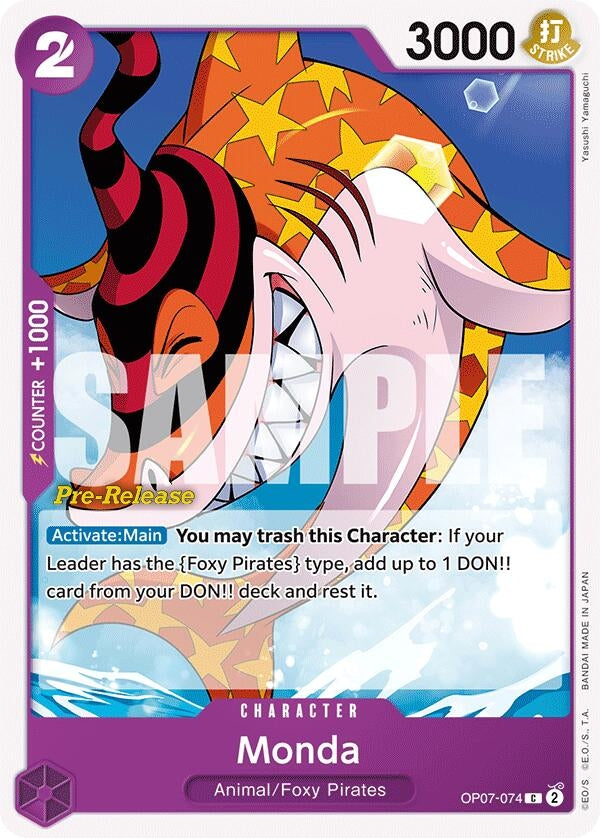 Image for Monda (OP07-074) (500 Years in the Future Pre-Release Cards) - One Piece Card Game