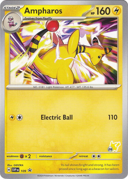 Image for Ampharos - Pikachu 28 (109) (Battle Academy 2024) - Pokemon