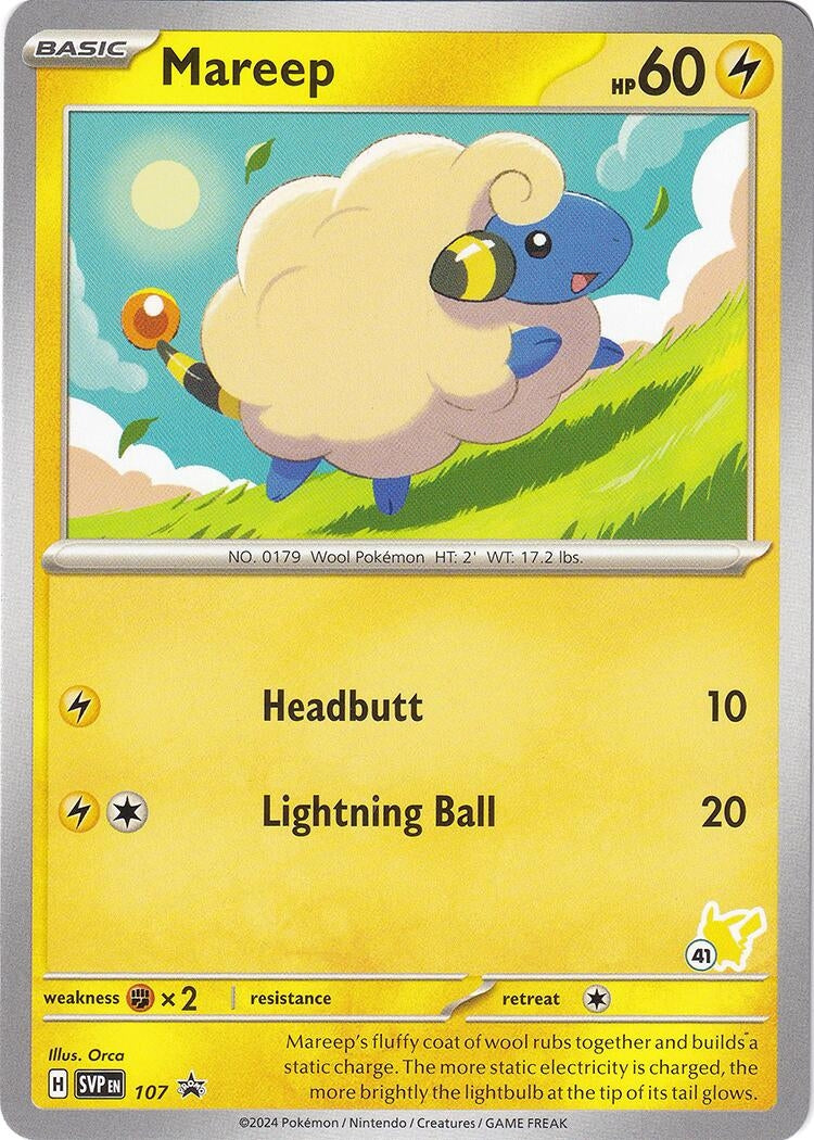 Image for Mareep - Pikachu 41 (107) (Battle Academy 2024) - Pokemon