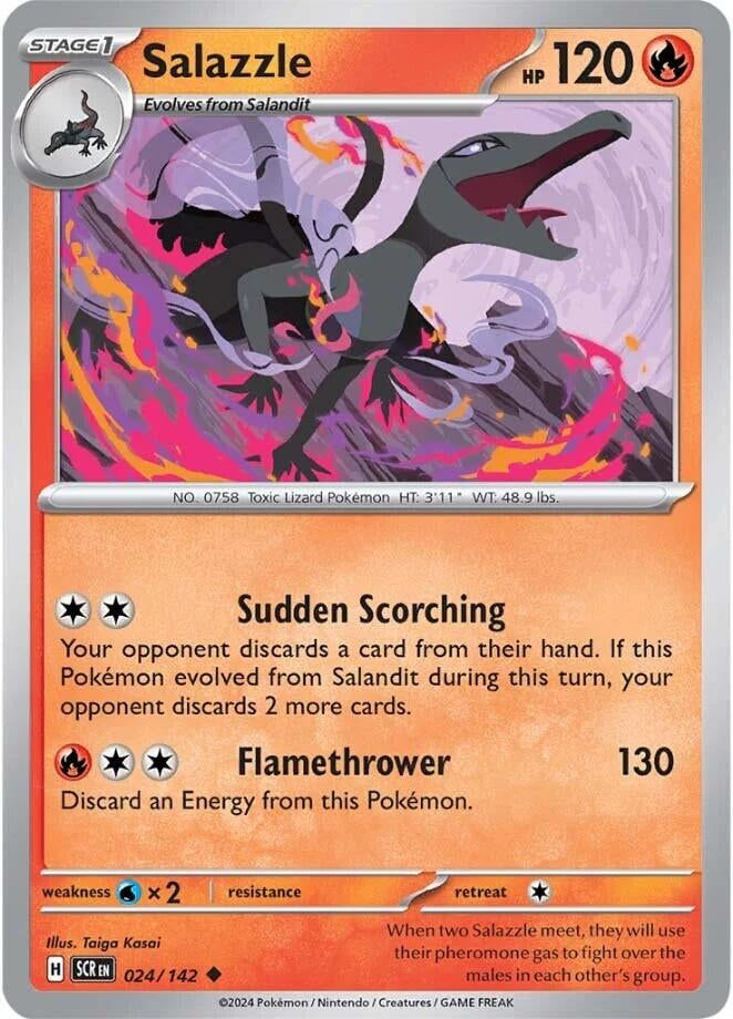 Image for Salazzle (024/142) (SV07: Stellar Crown) - Pokemon