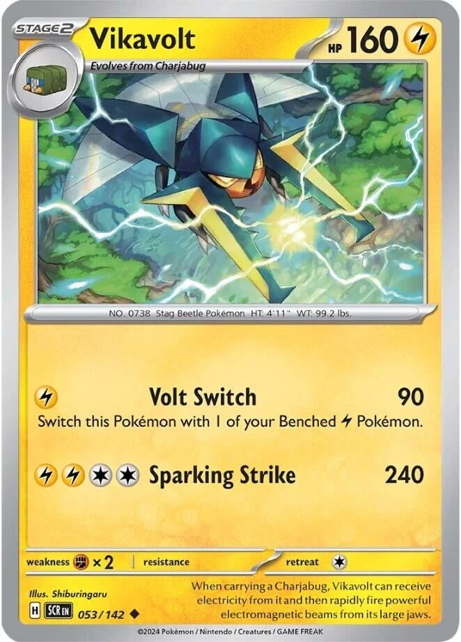 Image for Vikavolt (053/142) (SV07: Stellar Crown) - Pokemon