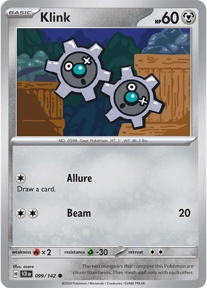 Image for Klink (099/142) (SV07: Stellar Crown) - Pokemon