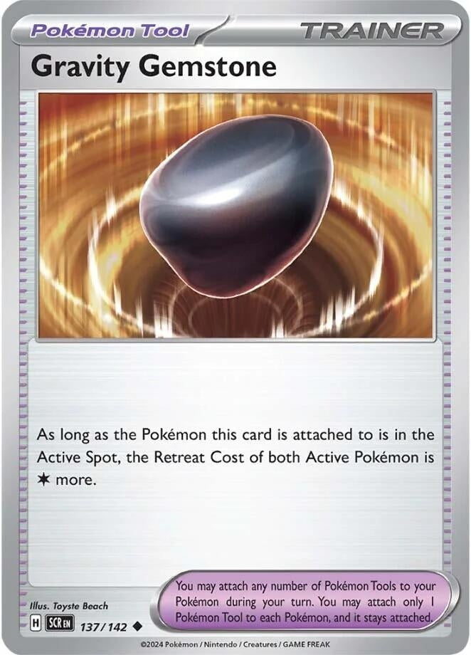 Image for Gravity Gemstone (137/142) (SV07: Stellar Crown) - Pokemon