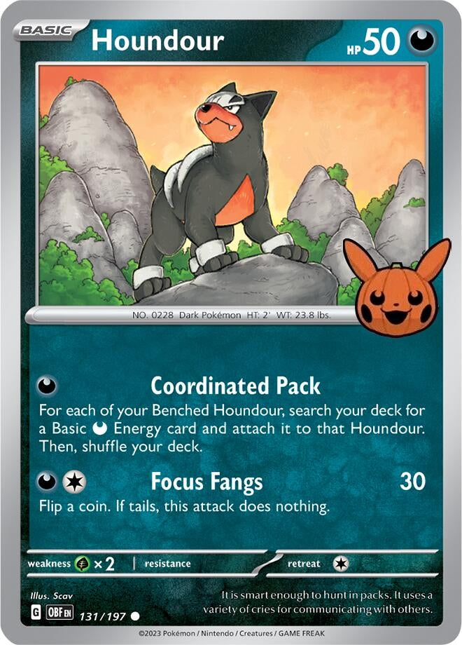 Image for Houndour (131/197) (Trick or Trade BOOster Bundle 2024) - Pokemon