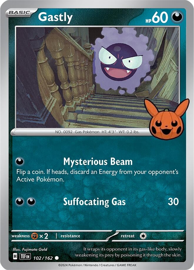 Image for Gastly (102/162) (Trick or Trade BOOster Bundle 2024) - Pokemon