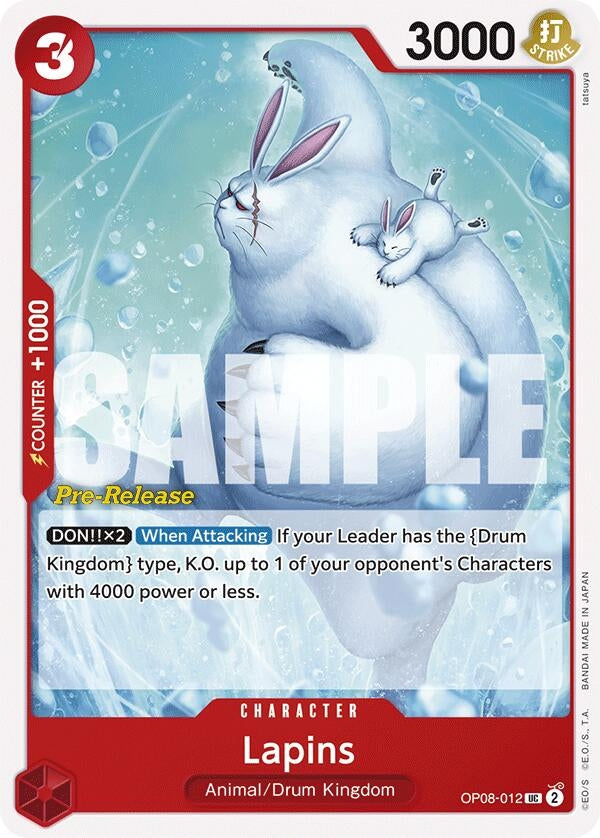 Image for Lapins (OP08-012) (Two Legends Pre-Release Cards) - One Piece Card Game