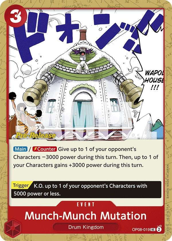 Image for Munch-Munch Mutation (OP08-019) (Two Legends Pre-Release Cards) - One Piece Card Game