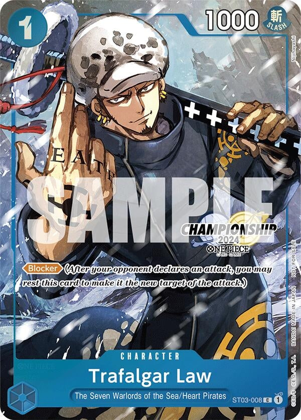 Image for Trafalgar Law - ST03-008 (CS 2024 Event Pack Finalist) (ST03-008) (One Piece Promotion Cards) - One Piece Card Game