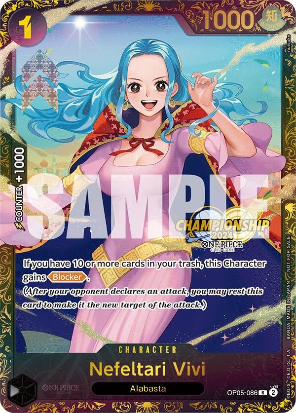 Image for Nefeltari Vivi (October Championship 2024 Store Regionals) (OP05-086) (One Piece Promotion Cards) - One Piece Card Game