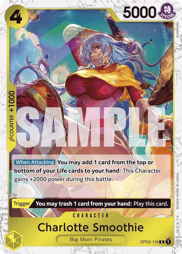 Image for Charlotte Smoothie (Jolly Roger Foil) (OP03-110) (Premium Booster -The Best-) - One Piece Card Game
