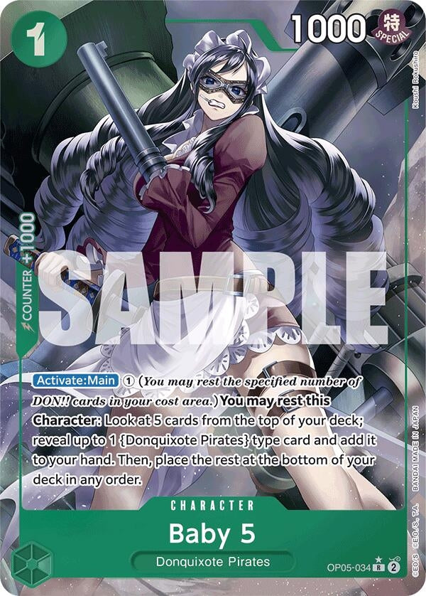 Image for Baby 5 (OP05-034) (Full Art) (OP05-034) (Premium Booster -The Best-) - One Piece Card Game