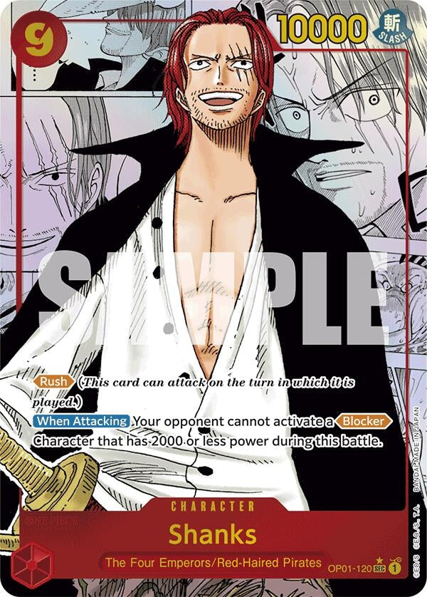 Image for Shanks (Manga) (OP01-120) (Premium Booster -The Best-) - One Piece Card Game