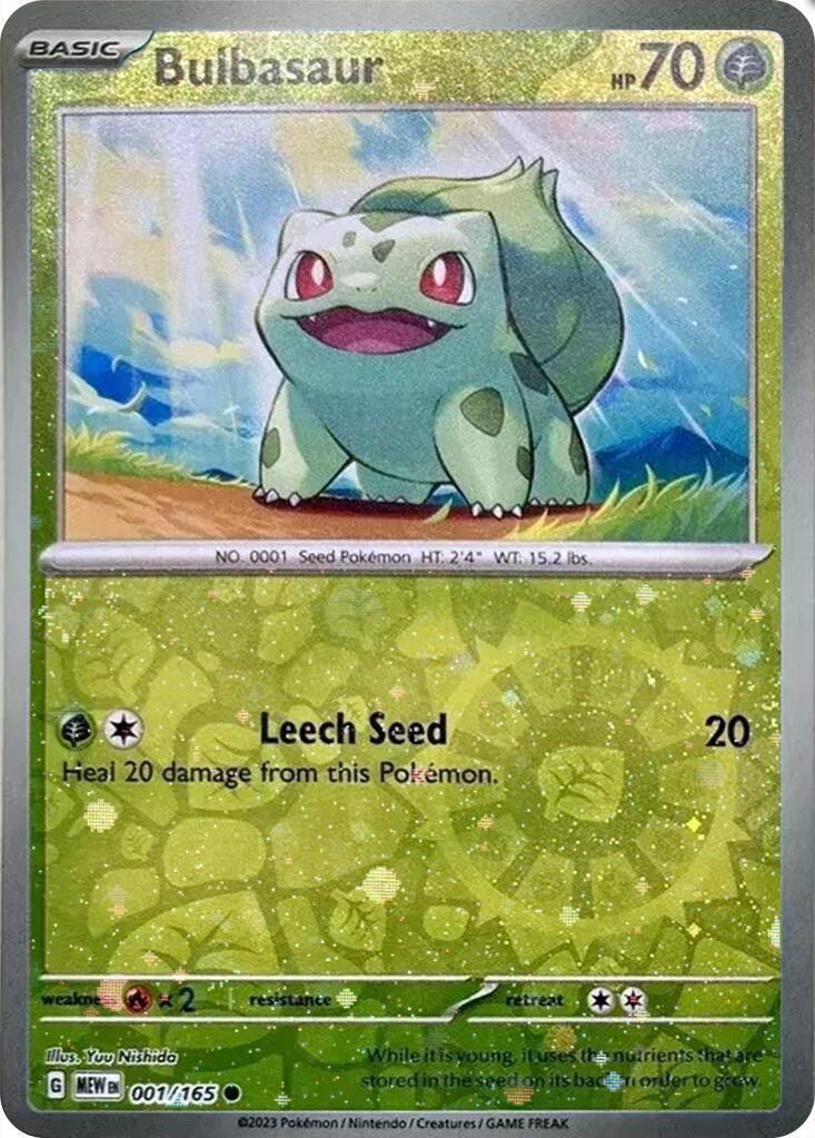 Image for Bulbasaur - 001/165 (Reverse Cosmos Holo) (Costco Exclusive) (001/165) (Miscellaneous Cards & Products) - Pokemon