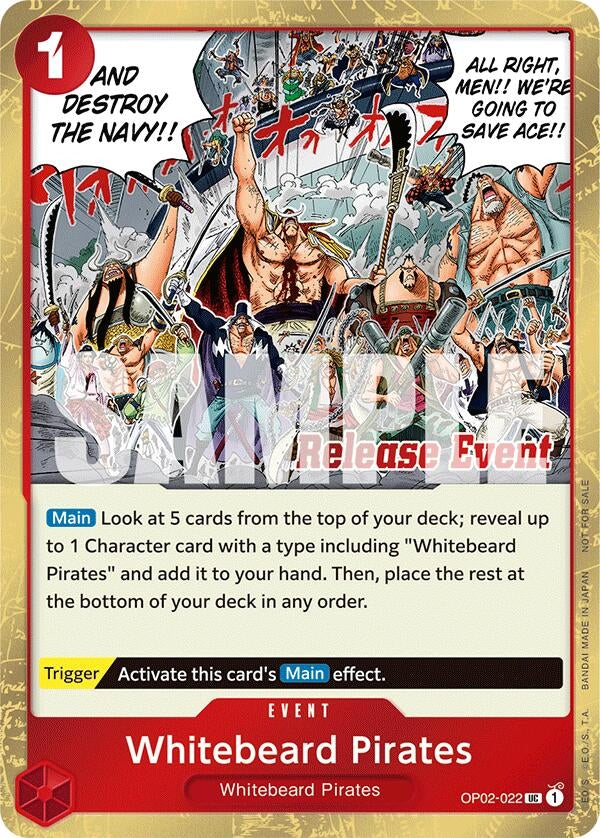 Image for Whitebeard Pirates (ST15 - ST20 Release Event Winner Pack) (OP02-022) (One Piece Promotion Cards) - One Piece Card Game