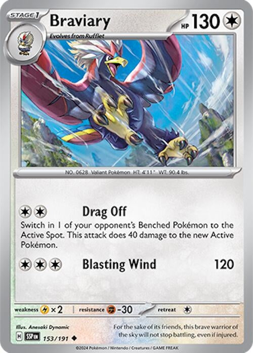 Image for Braviary (153/191) (SV08: Surging Sparks) - Pokemon