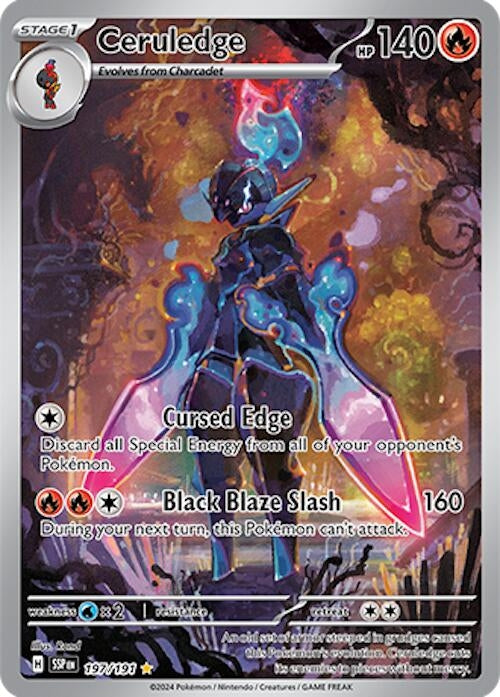 Image for Ceruledge (197/191) (SV08: Surging Sparks) - Pokemon