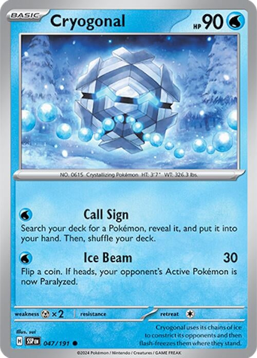 Image for Cryogonal (047/191) (SV08: Surging Sparks) - Pokemon