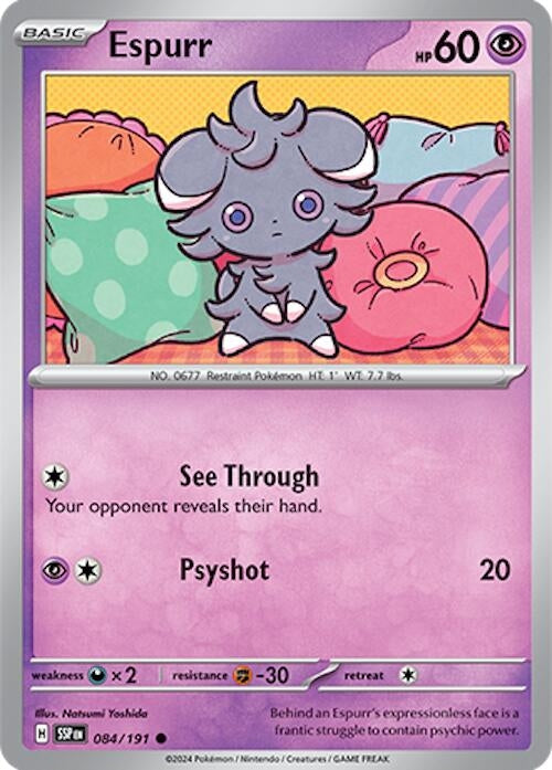 Image for Espurr (084/191) (SV08: Surging Sparks) - Pokemon