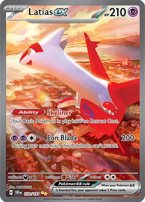 Image for Latias ex (239/191) (SV08: Surging Sparks) - Pokemon
