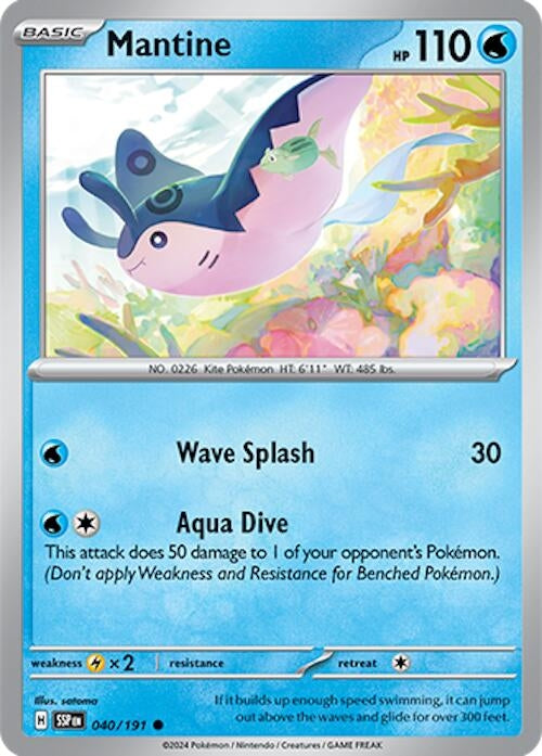 Image for Mantine (040/191) (SV08: Surging Sparks) - Pokemon