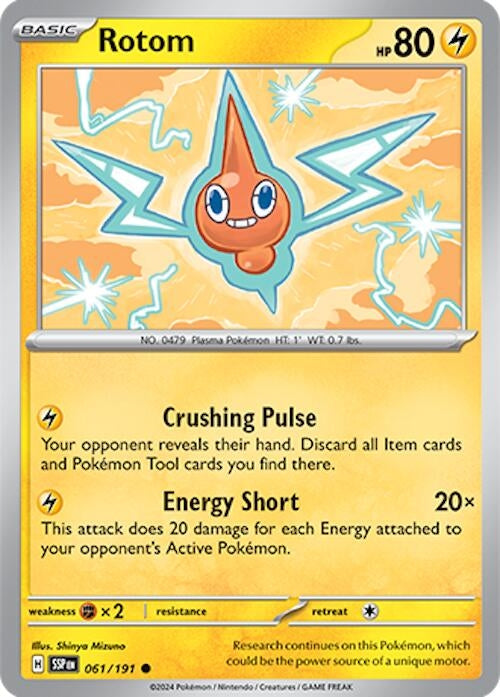 Image for Rotom (061/191) (SV08: Surging Sparks) - Pokemon