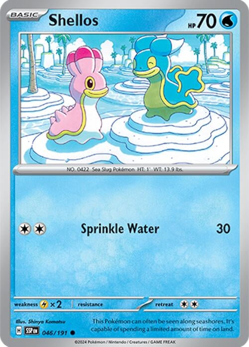 Image for Shellos (046/191) (SV08: Surging Sparks) - Pokemon