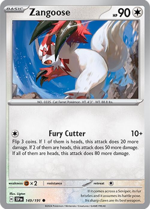 Image for Zangoose (149/191) (SV08: Surging Sparks) - Pokemon