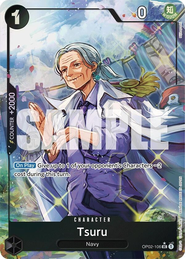 Image for Tsuru (Full Art) (OP02-106) (Premium Booster -The Best-) - One Piece Card Game