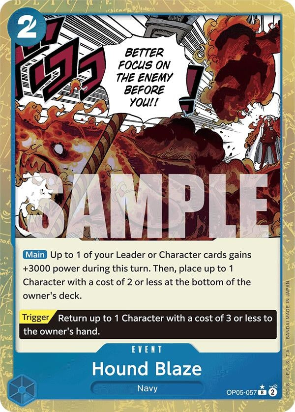 Image for Hound Blaze (Textured Foil) (OP05-057) (Premium Booster -The Best-) - One Piece Card Game