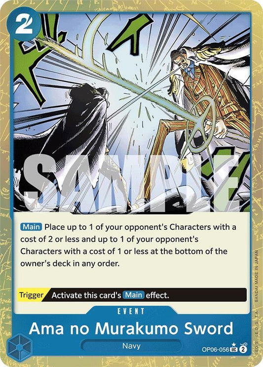 Image for Ama no Murakumo Sword (Textured Foil) (OP06-056) (Premium Booster -The Best-) - One Piece Card Game