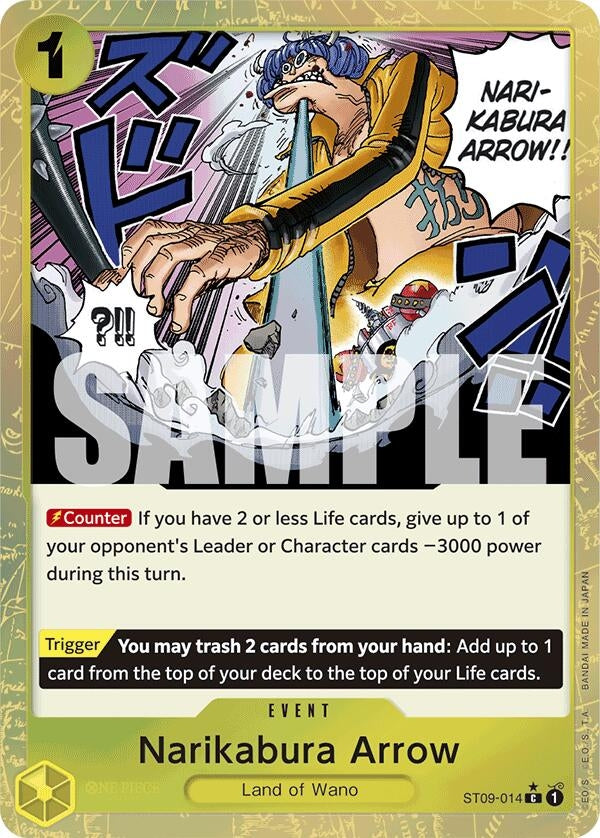 Image for Narikabura Arrow (Textured Foil) (ST09-014) (Premium Booster -The Best-) - One Piece Card Game