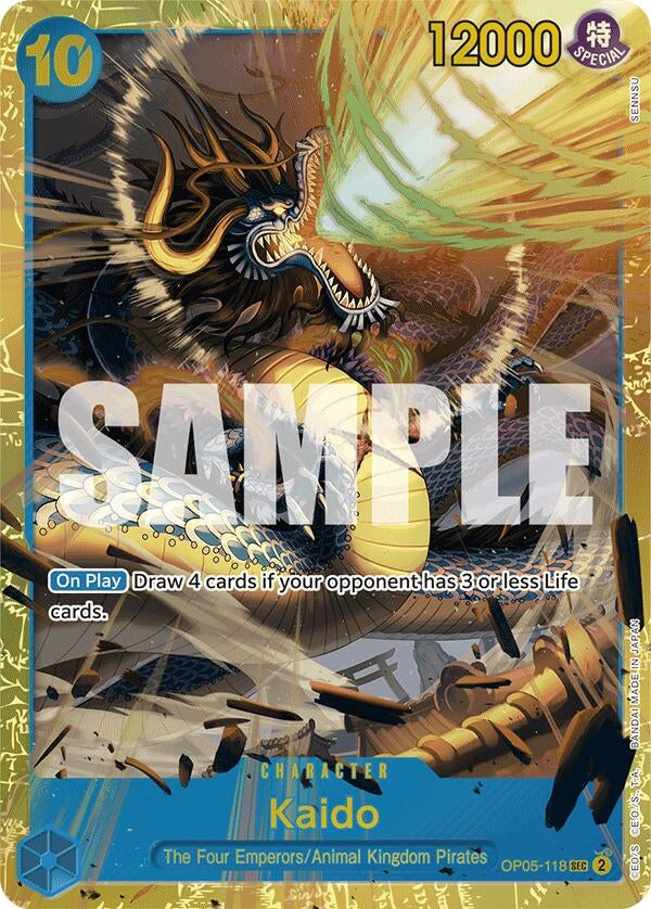 Image for Kaido (OP05-118) (Reprint) (OP05-118) (Premium Booster -The Best-) - One Piece Card Game