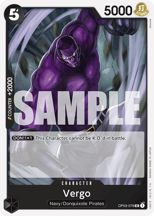 Image for Vergo (Reprint) (OP03-079) (Premium Booster -The Best-) - One Piece Card Game