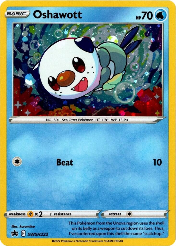 Image for Oshawott - SWSH222 (Cosmo Holo) (SWSH222) (SWSH: Sword & Shield Promo Cards) - Pokemon