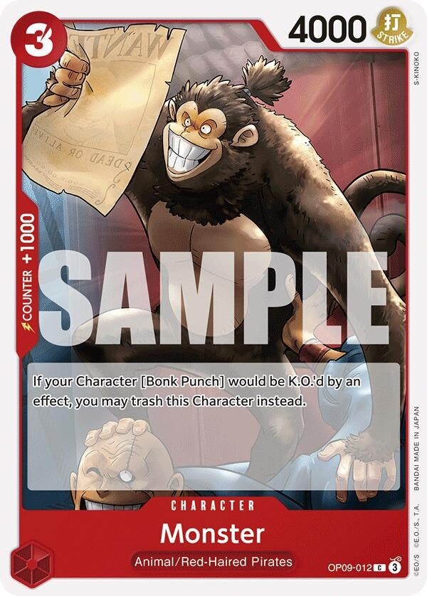 Image for Monster (OP09-012) (Emperors in the New World) - One Piece Card Game