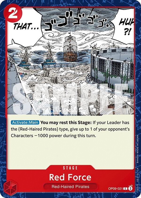 Image for Red Force (OP09-021) (Emperors in the New World) - One Piece Card Game