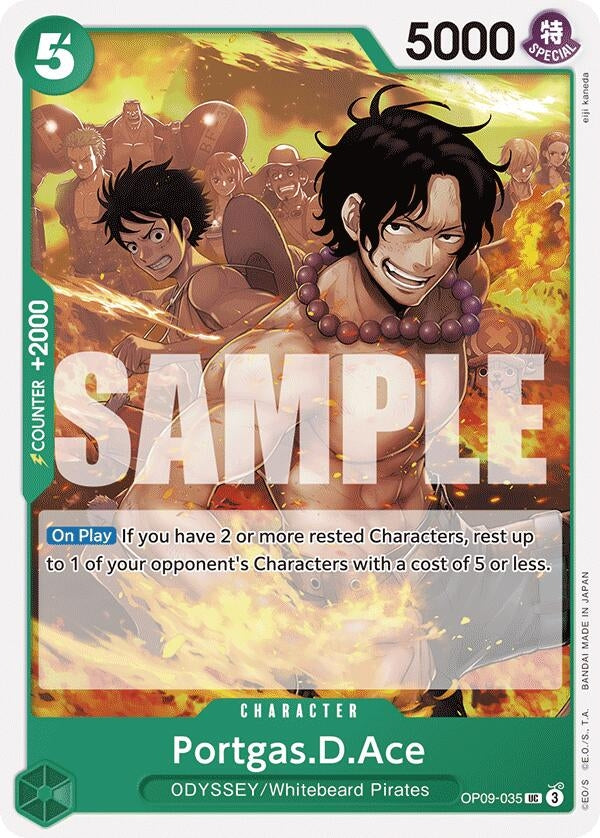 Image for Portgas.D.Ace (OP09-035) (Emperors in the New World) - One Piece Card Game