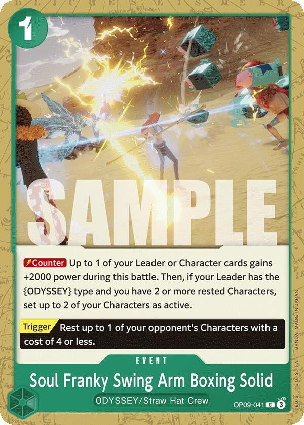 Image for Soul Franky Swing Arm Boxing Solid (OP09-041) (Emperors in the New World) - One Piece Card Game