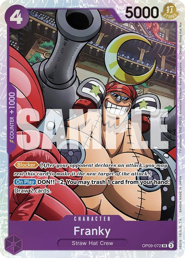 Image for Franky (OP09-072) (Emperors in the New World) - One Piece Card Game