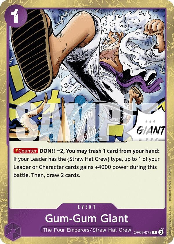 Image for Gum-Gum Giant (OP09-078) (Emperors in the New World) - One Piece Card Game