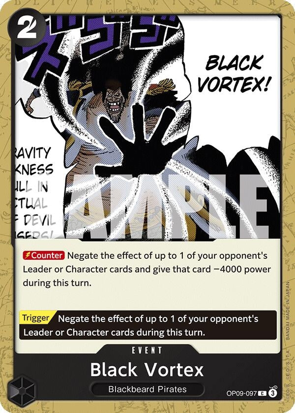 Image for Black Vortex (OP09-097) (Emperors in the New World) - One Piece Card Game